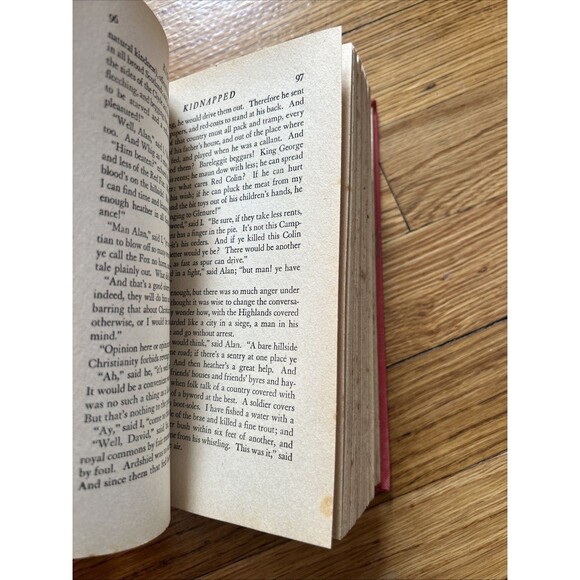 Antique Book KIDNAPPED by Robert Louis Stevenson Goldsmith Publishing Chicago - Picture 9 of 11